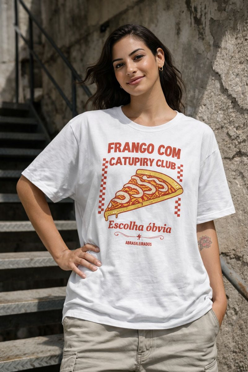 Frango/Catupiry Club - Camiseta Oversized
