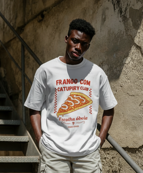 Frango/Catupiry Club - Camiseta Oversized